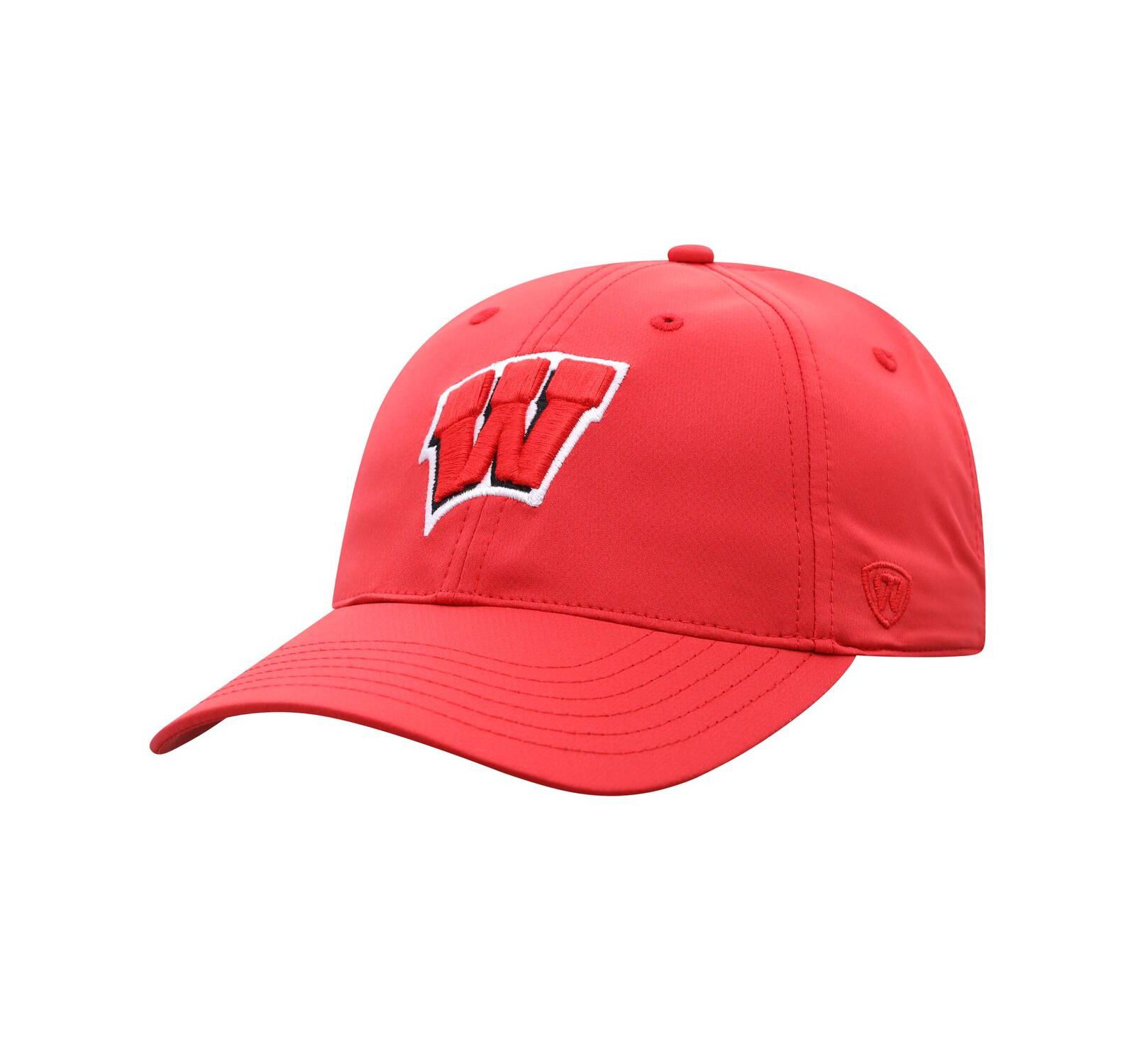 Top of the World Мужская регулируемая кепка Wisconsin Badgers Victory Trainer, красная