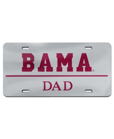Wincraft номерной знак Alabama Crimson Tide Dad из акрила с лазерной резкой