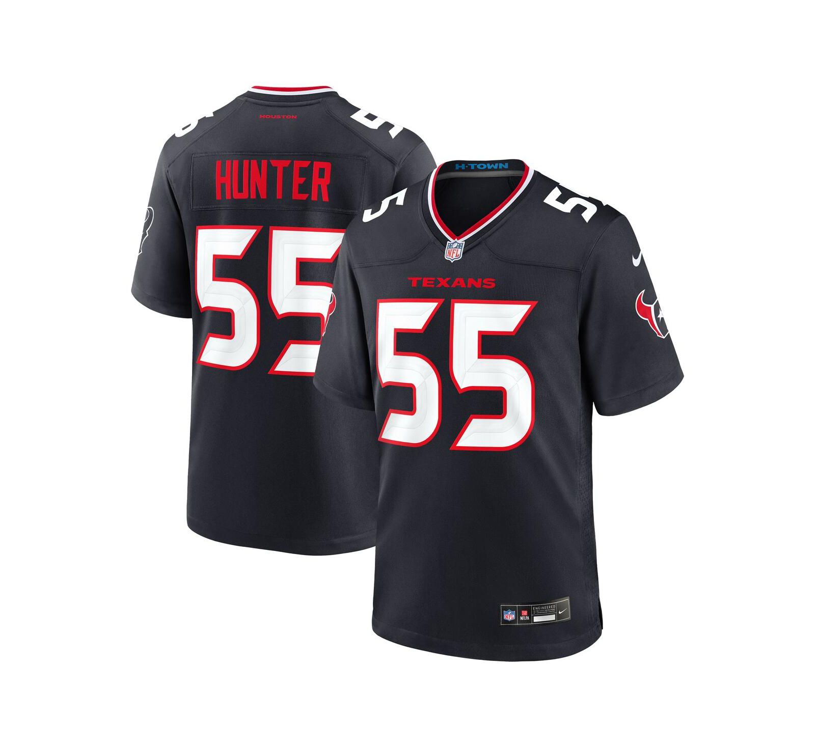 Nike Мужская игровая джерси Houston Texans Danielle Hunter темно-синяя