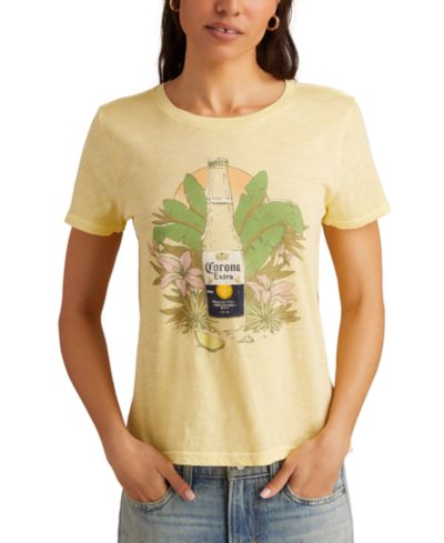 Женская футболка Lucky Brand Cotton Tropical Corona Graphic