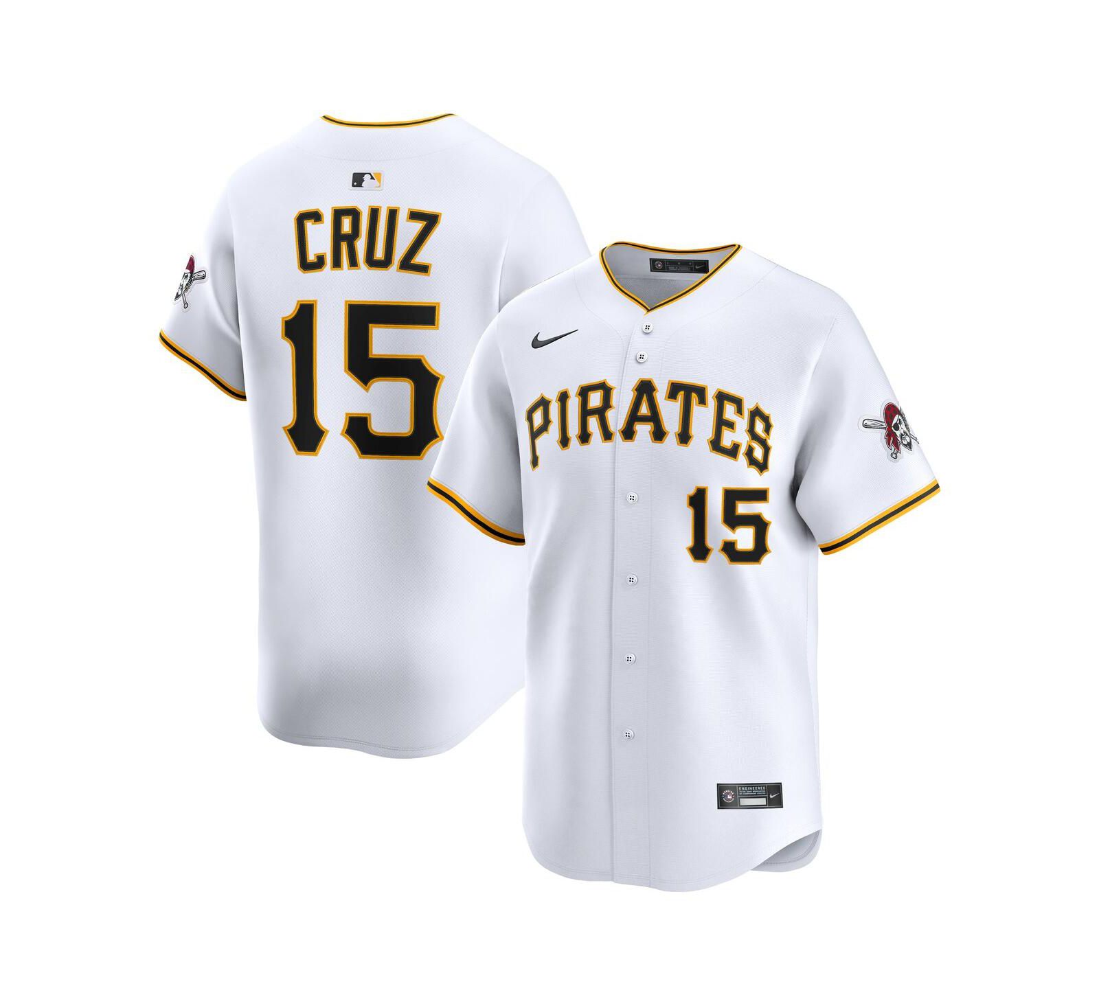 Nike Мужской Oneil Cruz White Pittsburgh Pirates Home Limited Player Jersey