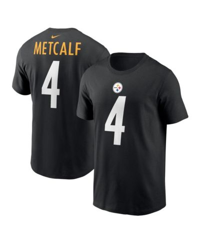 Мужская футболка Nike Men's DK Metcalf Black Pittsburgh Steelers Name & Number