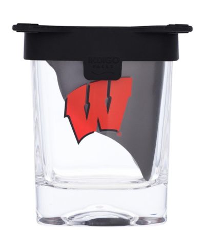 Indigo Falls Wisconsin Badgers 10oz. Ice Wedge Glass