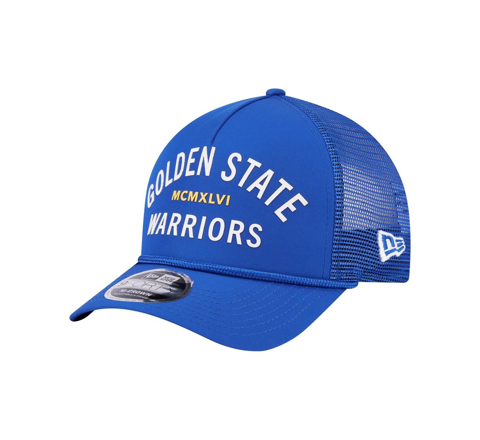 Мужская кепка New Era Golden State Warriors Minimalist A-Frame 9FORTY Trucker