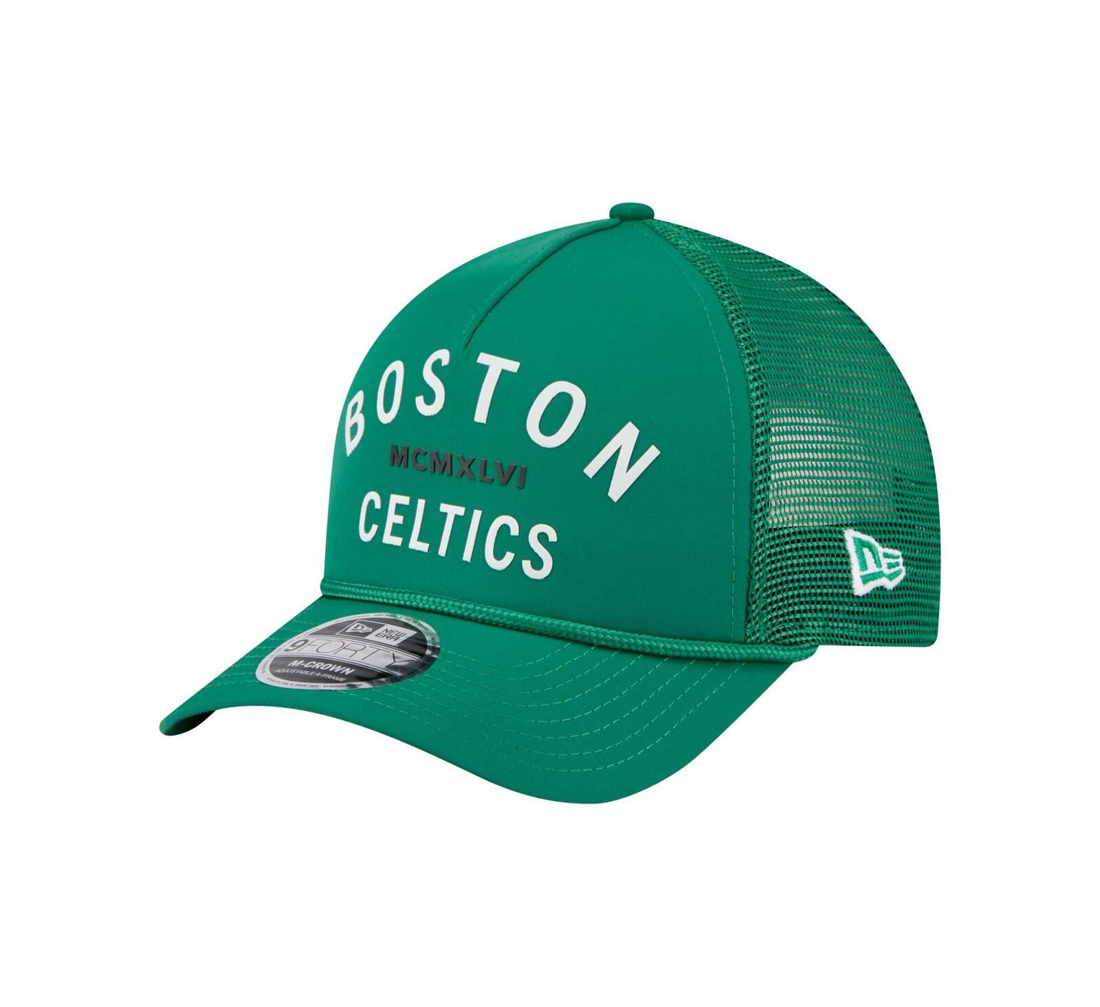 New Era Мужская кепка A-Frame 9FORTY Boston Celtics Minimalist Kelly Green