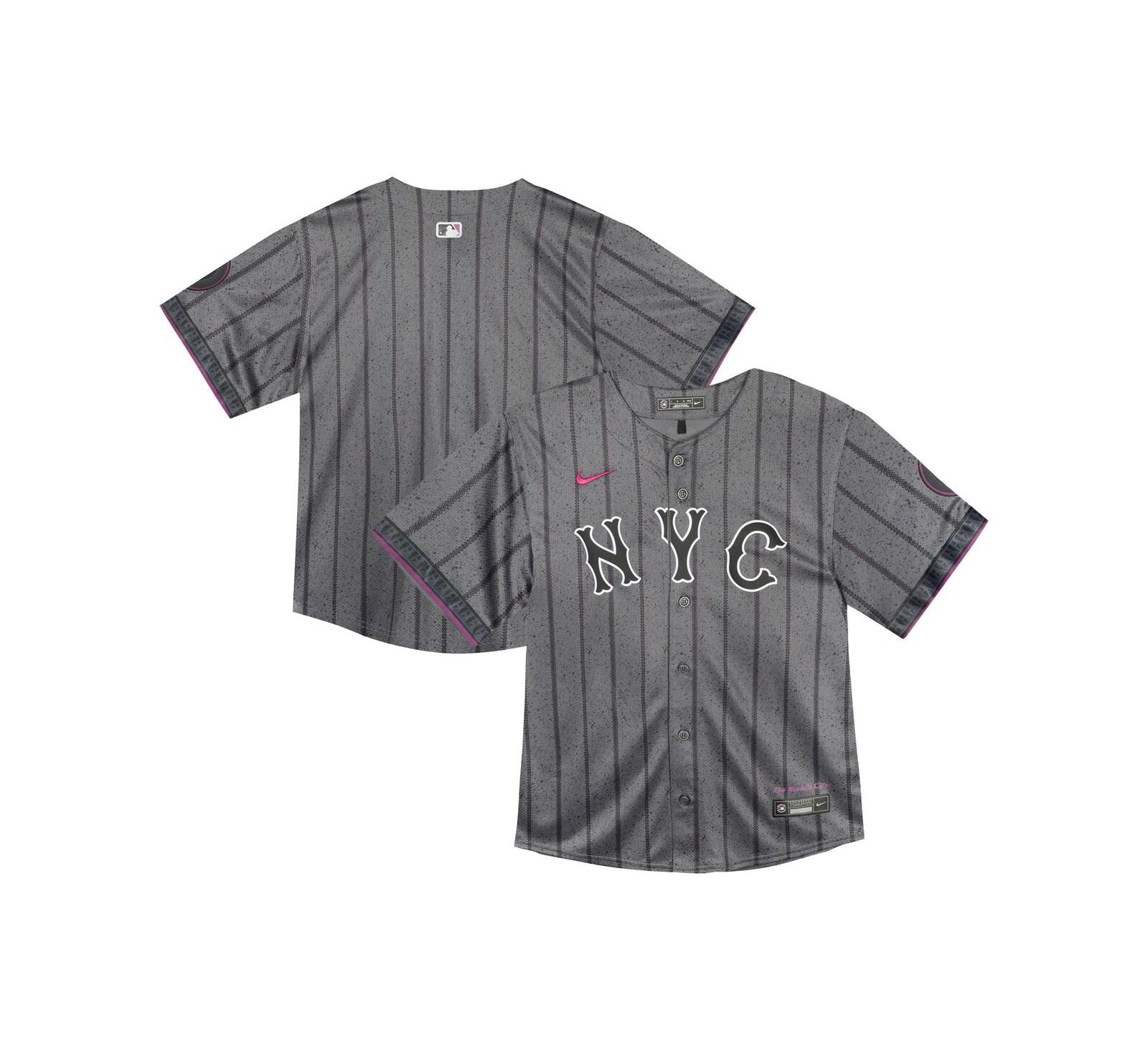 Детская джерси Nike Gray New York Mets 2024 City Connect Limited