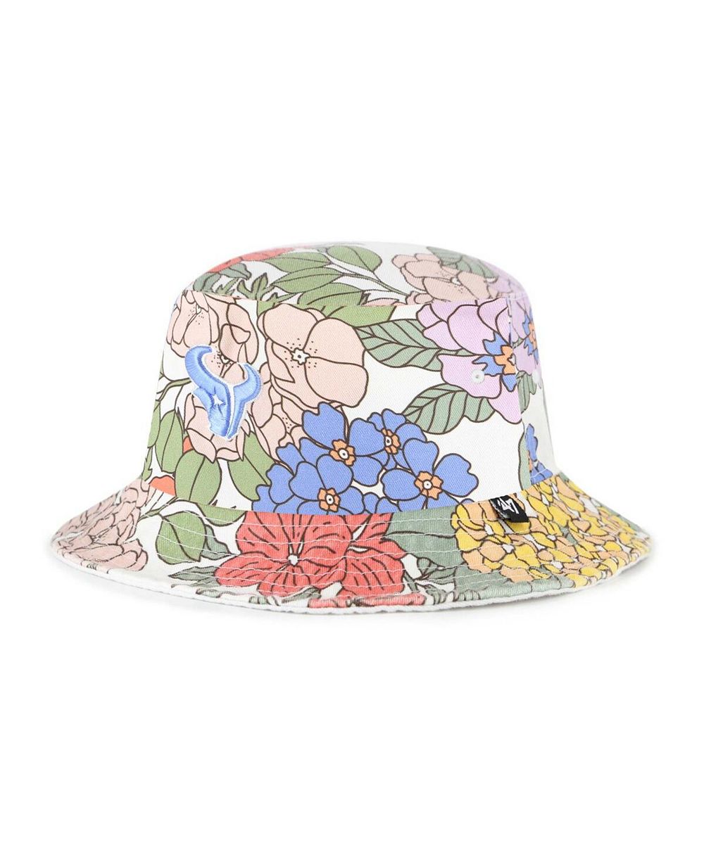 '47 Brand женская белая панама Houston Texans Florentina Bucket Hat