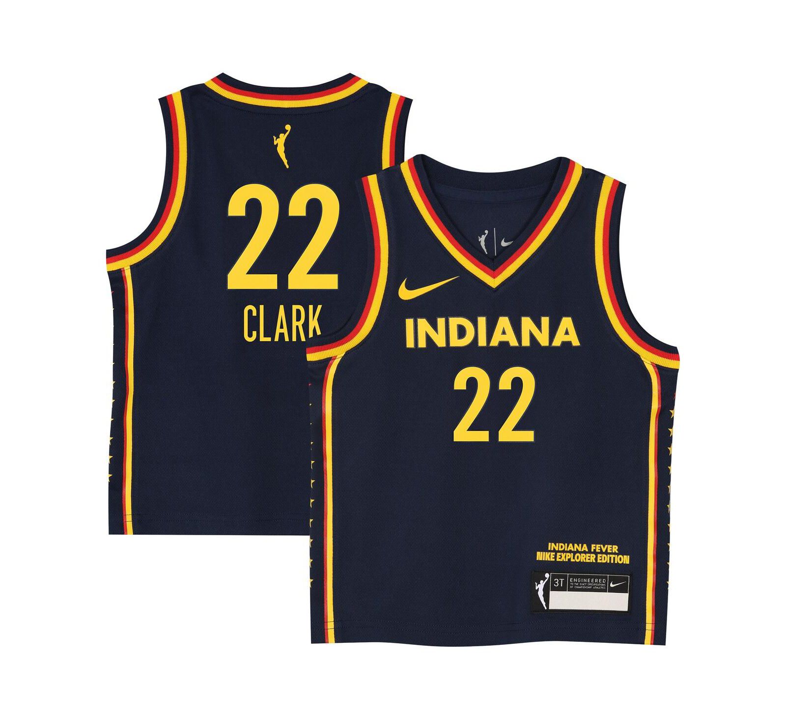 Nike Детская джерси Caitlin Clark Navy Indiana Fever Explorer Edition Victory