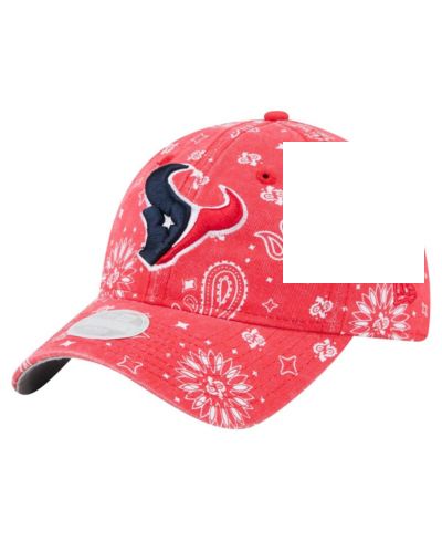 New Era Women's Red Houston Texans Paisley 9TWENTY Adjustable Hat