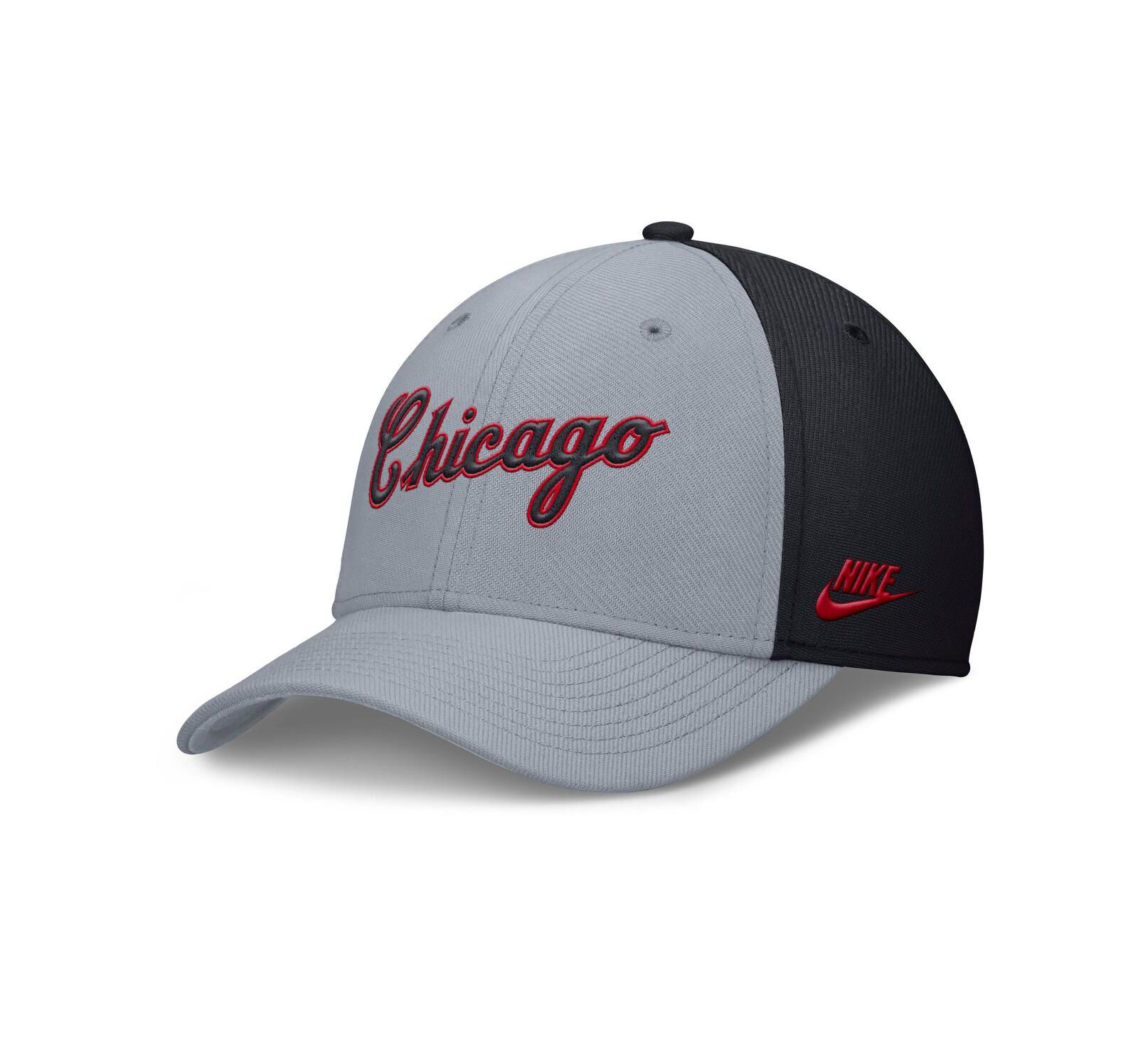 Nike Men's Gray/Navy Chicago White Sox Rise Swoosh Performance Flex Hat