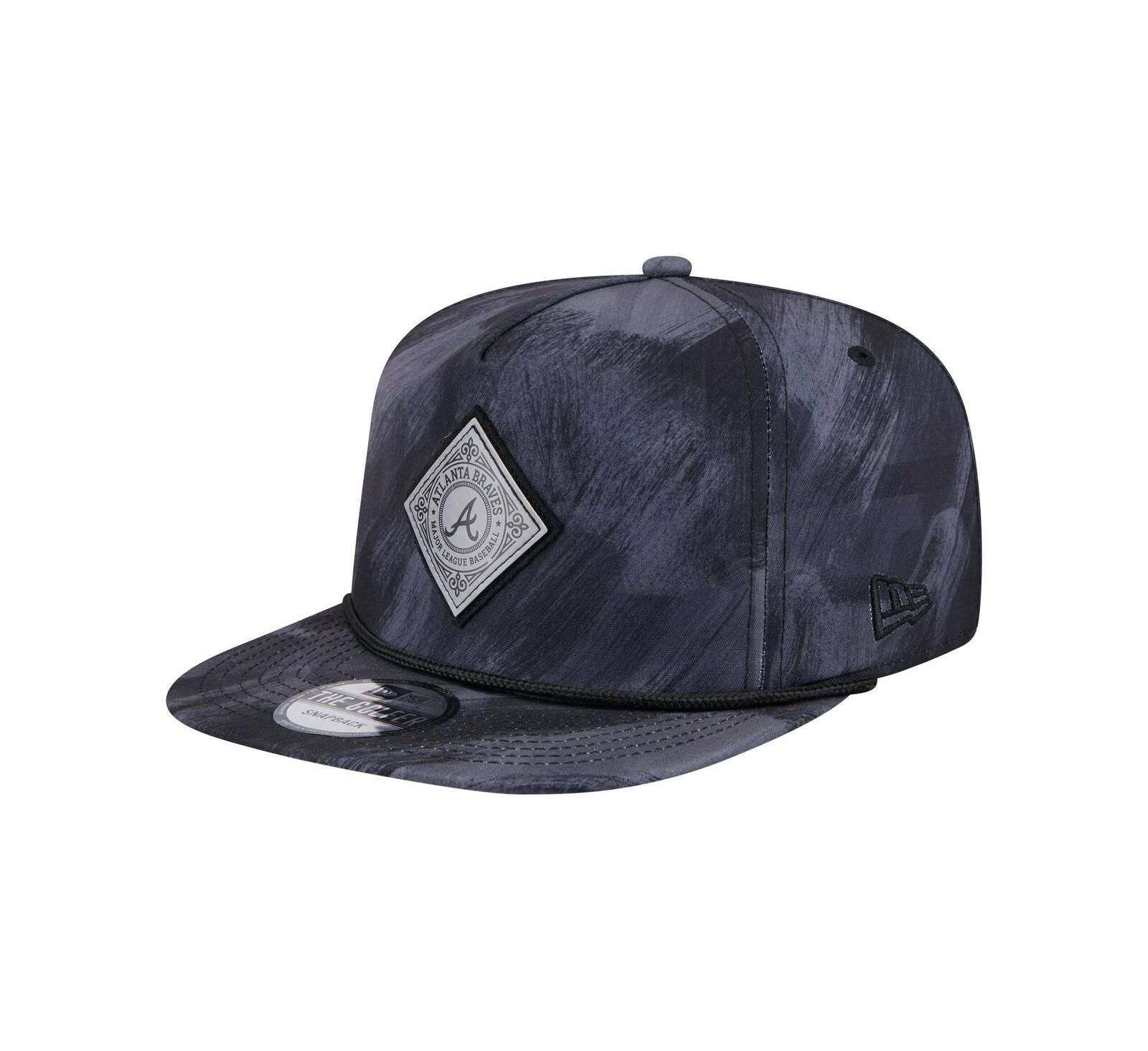 New Era Мужская кепка-снэпбэк Atlanta Braves Navy Printed Golfer