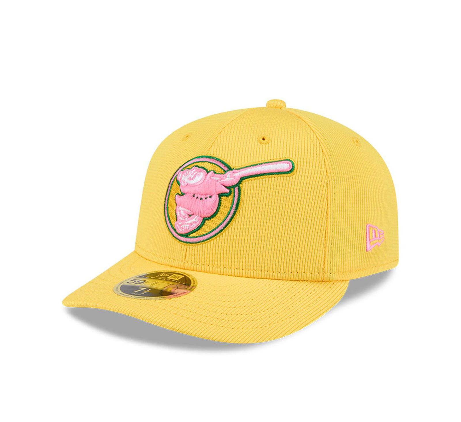 New Era Men's Yellow San Diego Padres City Connect Batting Practice Low Profile 59FIFTY Fitted Hat