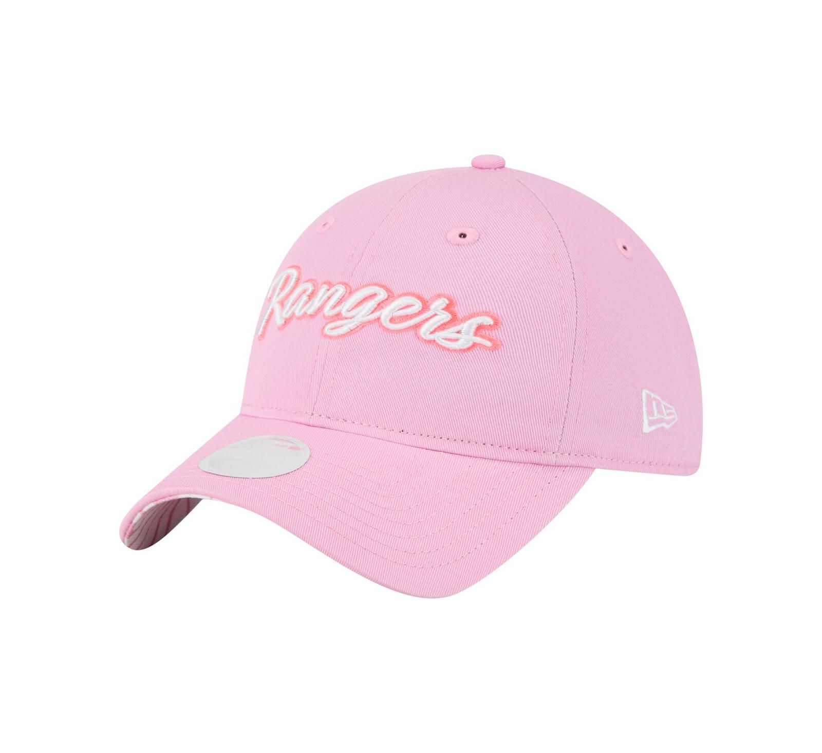 Женская регулируемая кепка New Era Pink Texas Rangers 9TWENTY