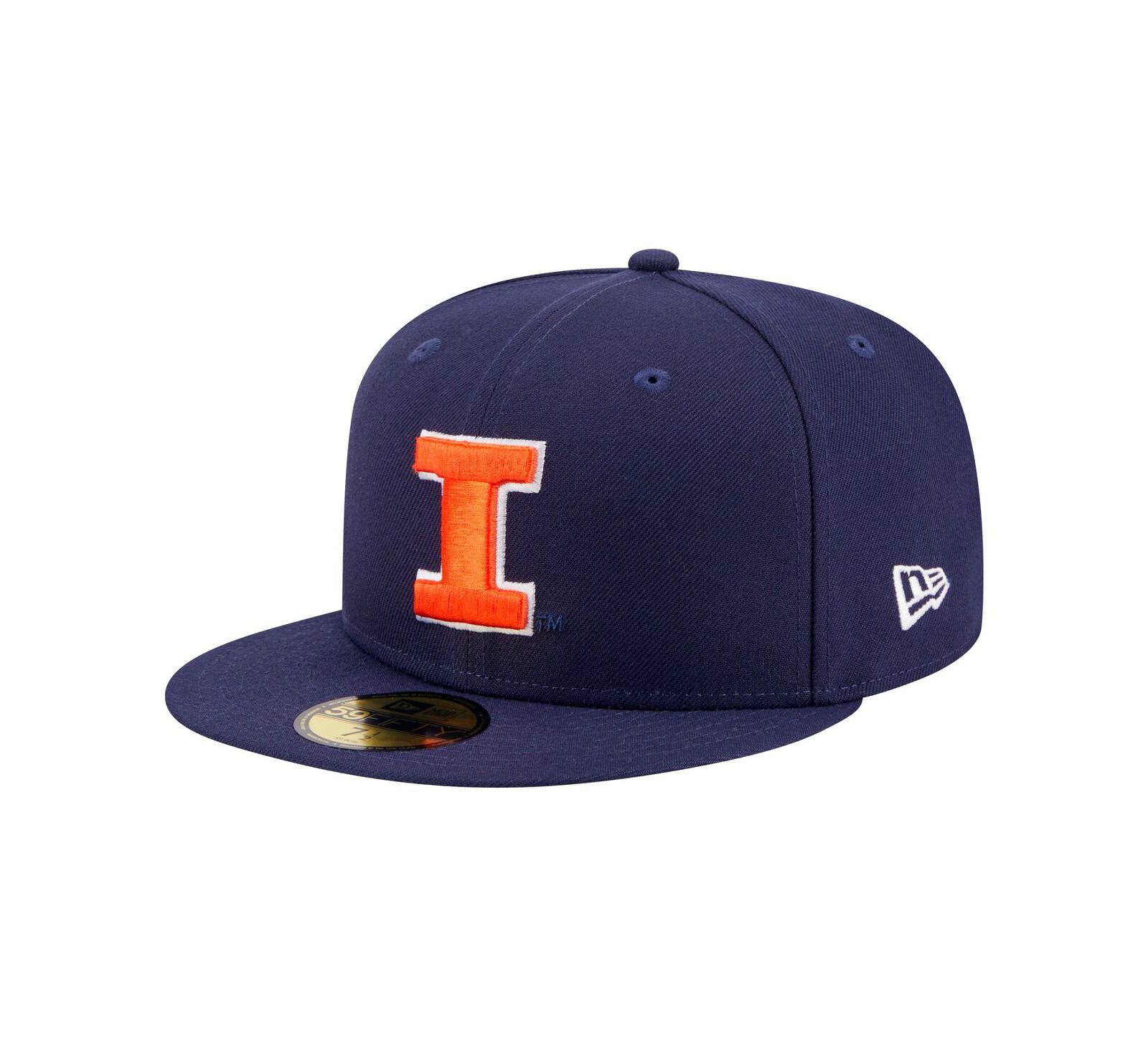 New Era Мужская темно-синяя кепка 59FIFTY Illinois Fighting Illini