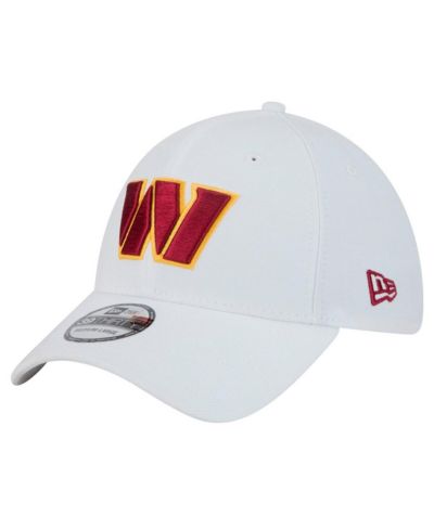 Мужская белая кепка New Era Washington Commanders 39THIRTY