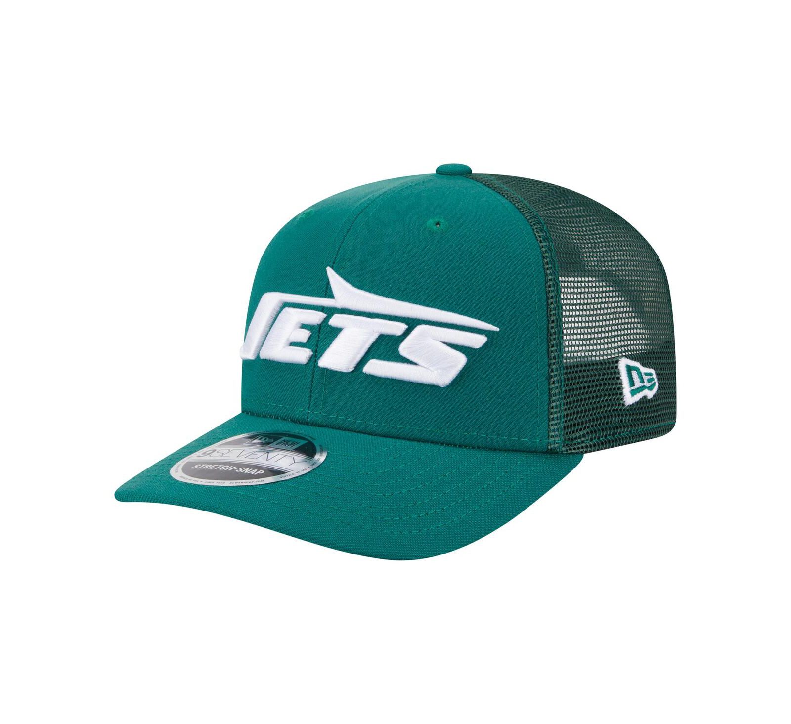 New Era Мужская зеленая кепка New York Jets Main Trucker 9SEVENTY Stretch Snap