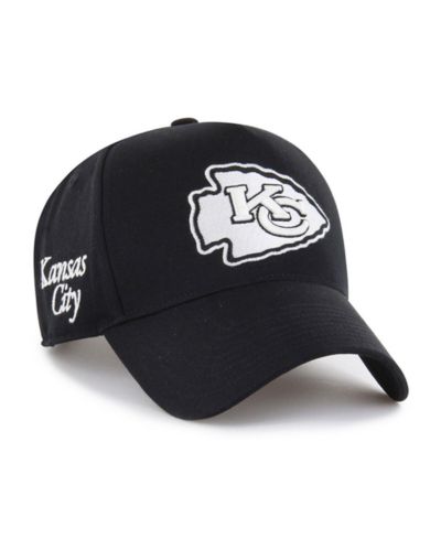 Мужская кепка '47 Brand Black Kansas City Chiefs Foundation Offside регулируемая