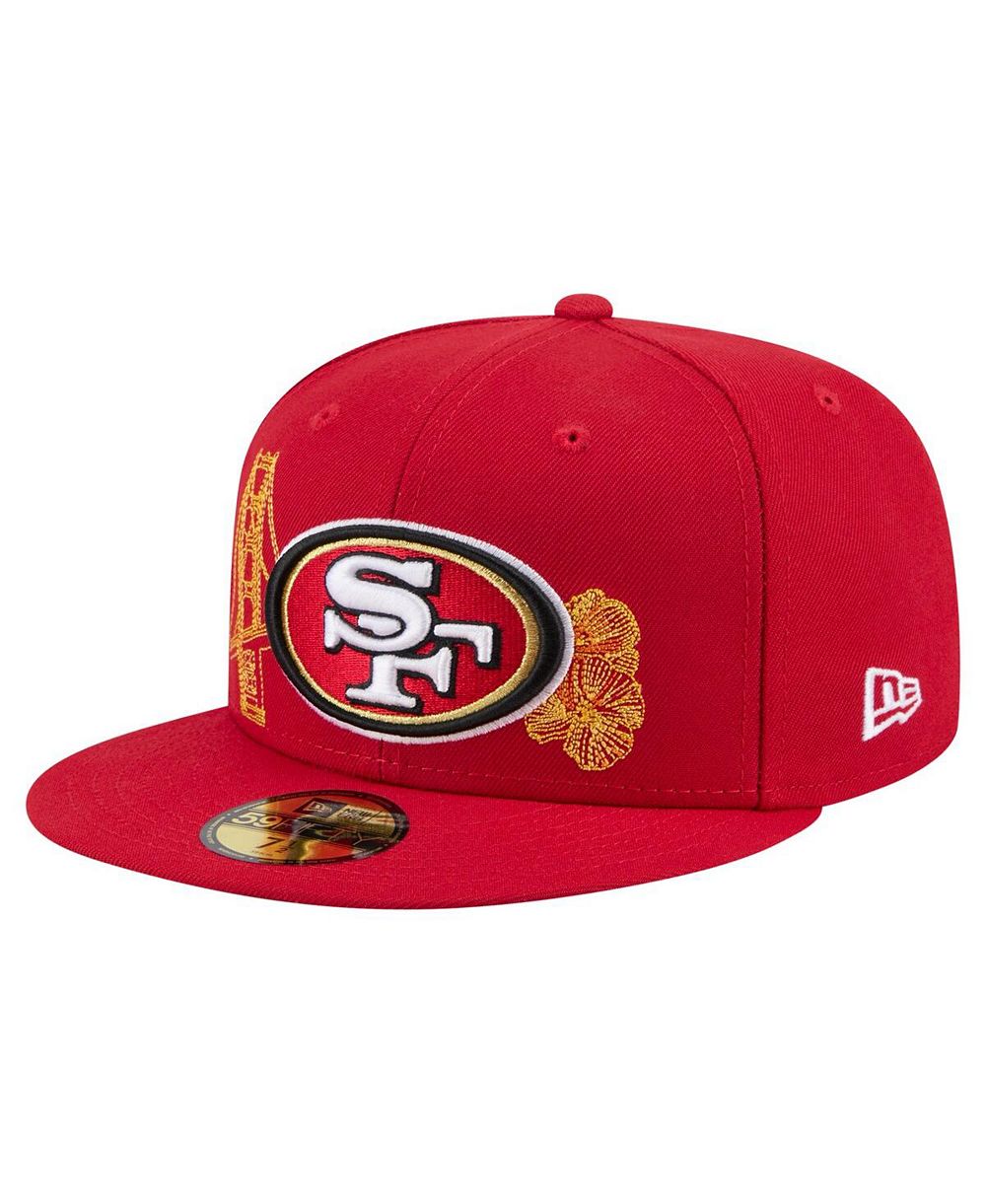 Мужская кепка New Era San Francisco 49ers State Stitch 59FIFTY Scarlet