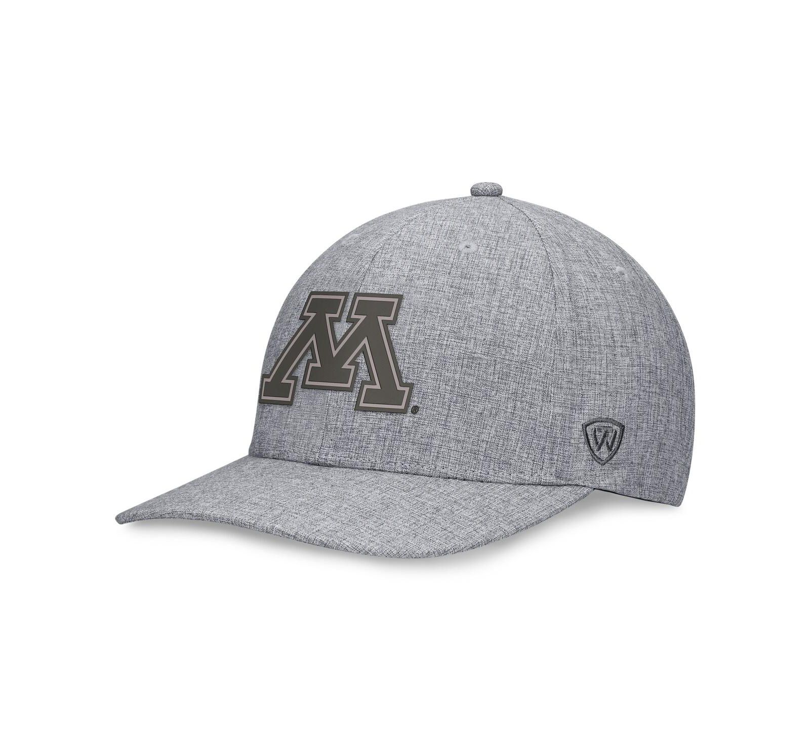 Мужская кепка Top of the World Minnesota Golden Gophers Top Grit Flex, серая