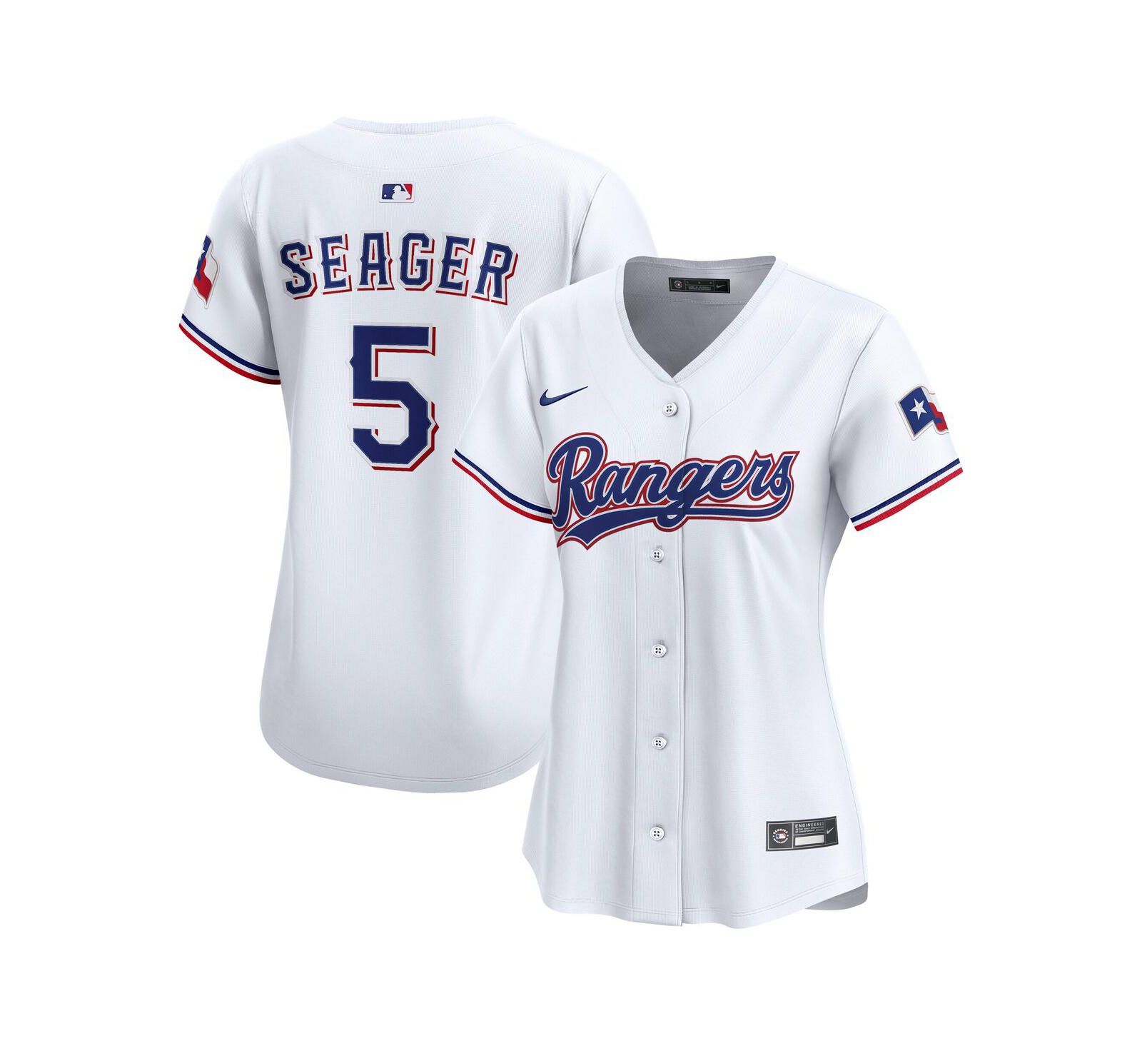 Джерси Nike Women's Texas Rangers Home Limited, белая, Corey Seager
