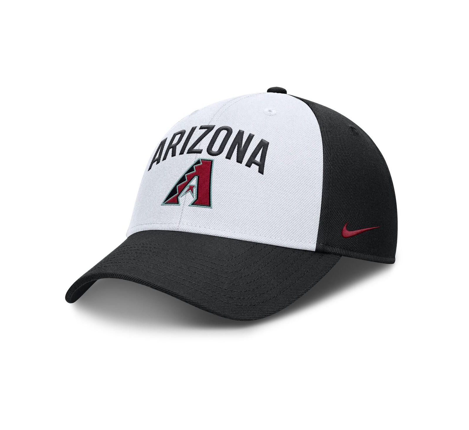 Nike Men's White/Black Arizona Diamondbacks Club Performance Adjustable Hat