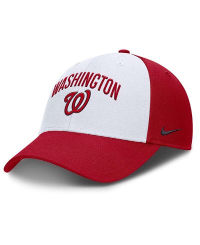 Nike Men's White/Red Washington Nationals Club Performance Adjustable Hat