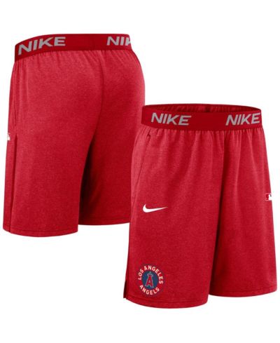 Nike Men's Red Los Angeles Angels Authentic Collection City Connect Performance Knit Shorts
