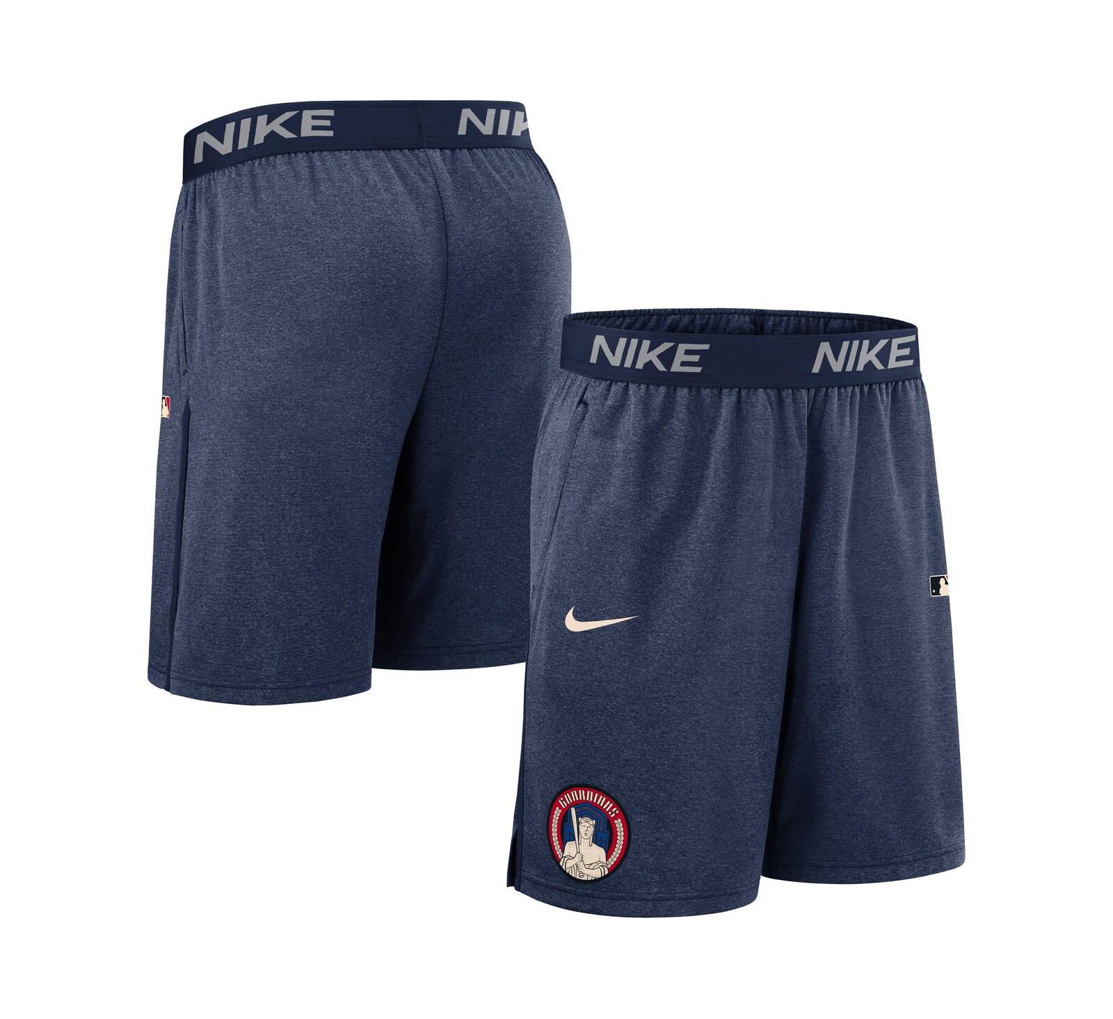 Nike Men's Navy Cleveland Guardians Authentic Collection City Connect Performance Knit Shorts