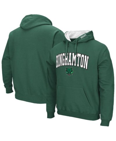 Мужское худи Colosseum Green Binghamton Bearcats Arch Logo 3.0