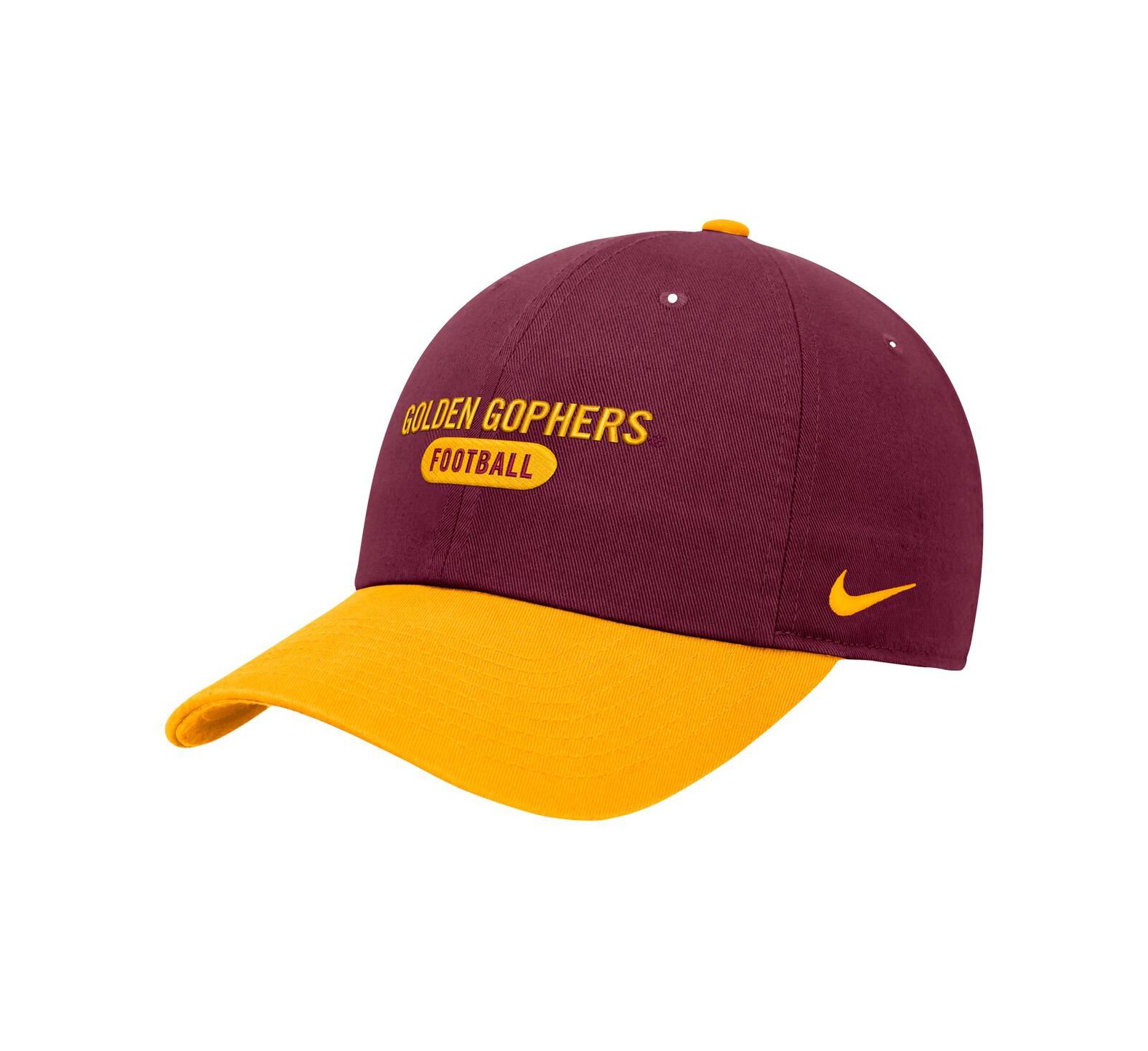 Мужская регулируемая кепка Nike Minnesota Golden Gophers Color Block Club, бордовая