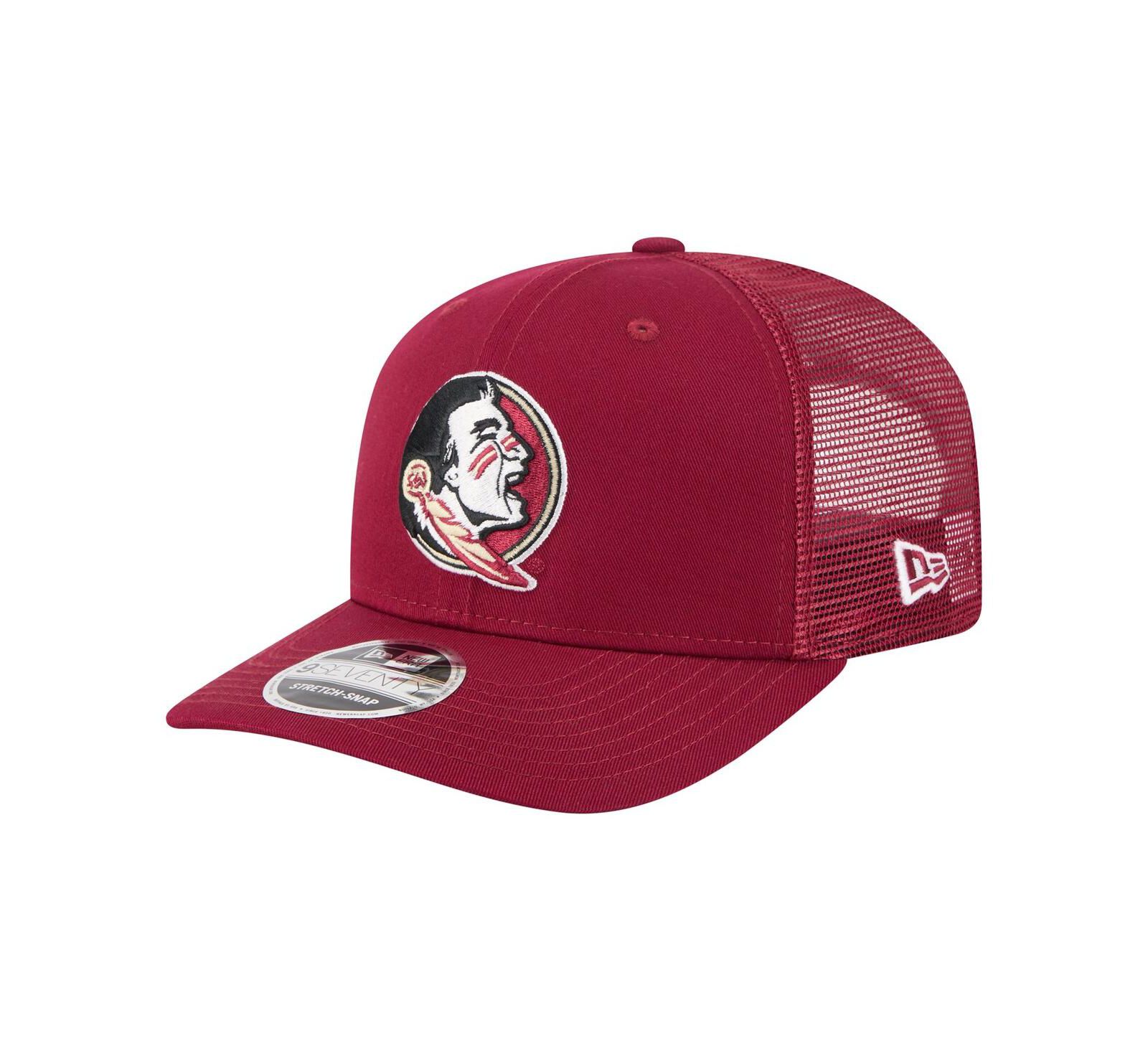 Мужская кепка New Era Garnet Florida State Seminoles Trucker
