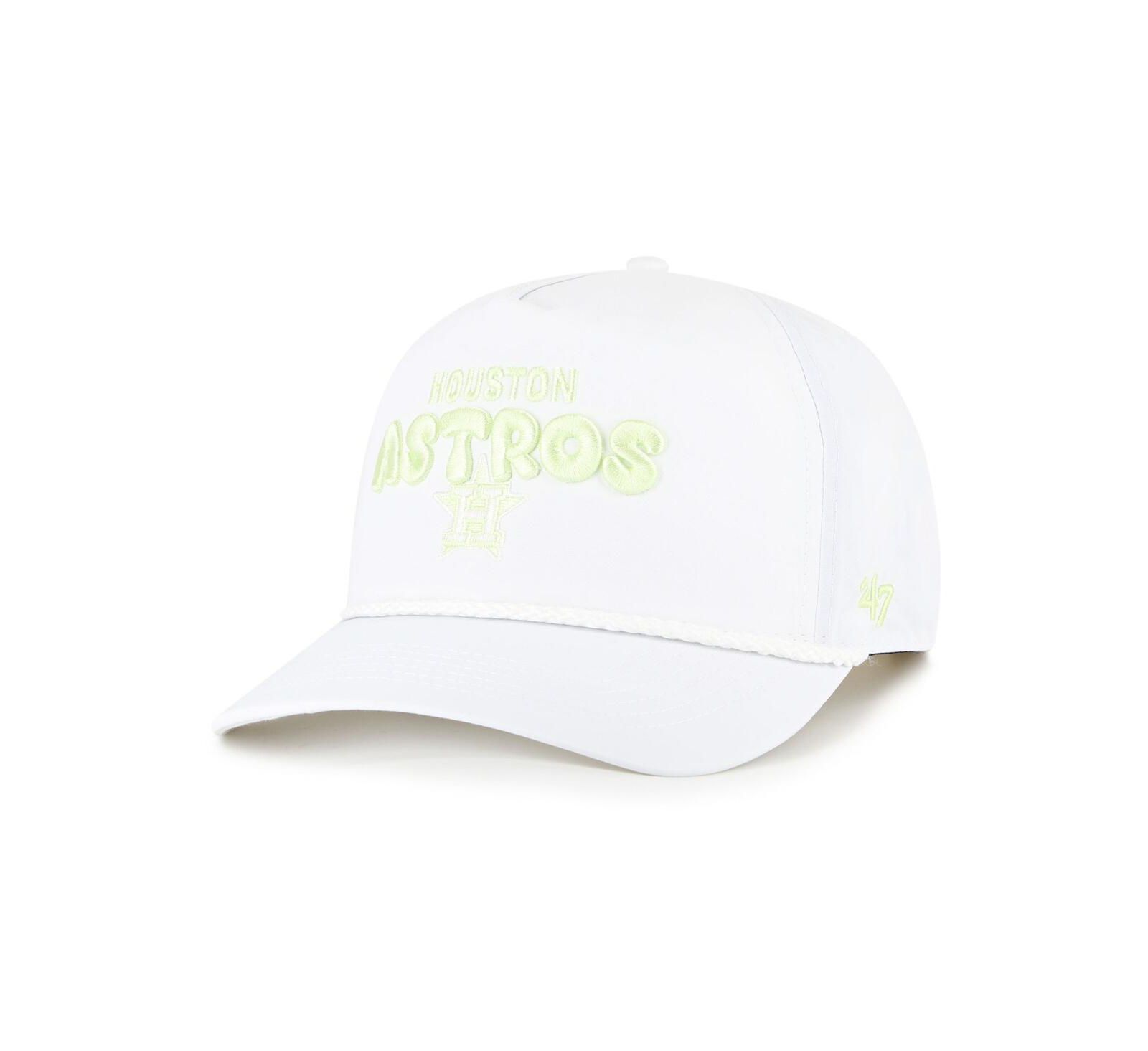 Женская бейсболка '47 Brand White Houston Astros Bright Side Adjustable Hitch