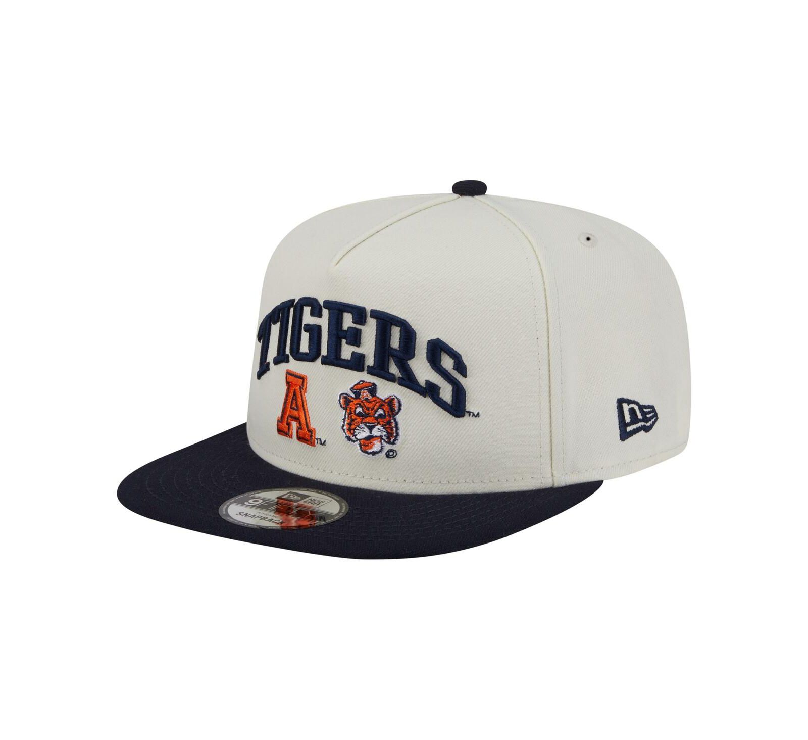 New Era Мужская кепка 9FIFTY A-Frame Snapback, Auburn Tigers, белая