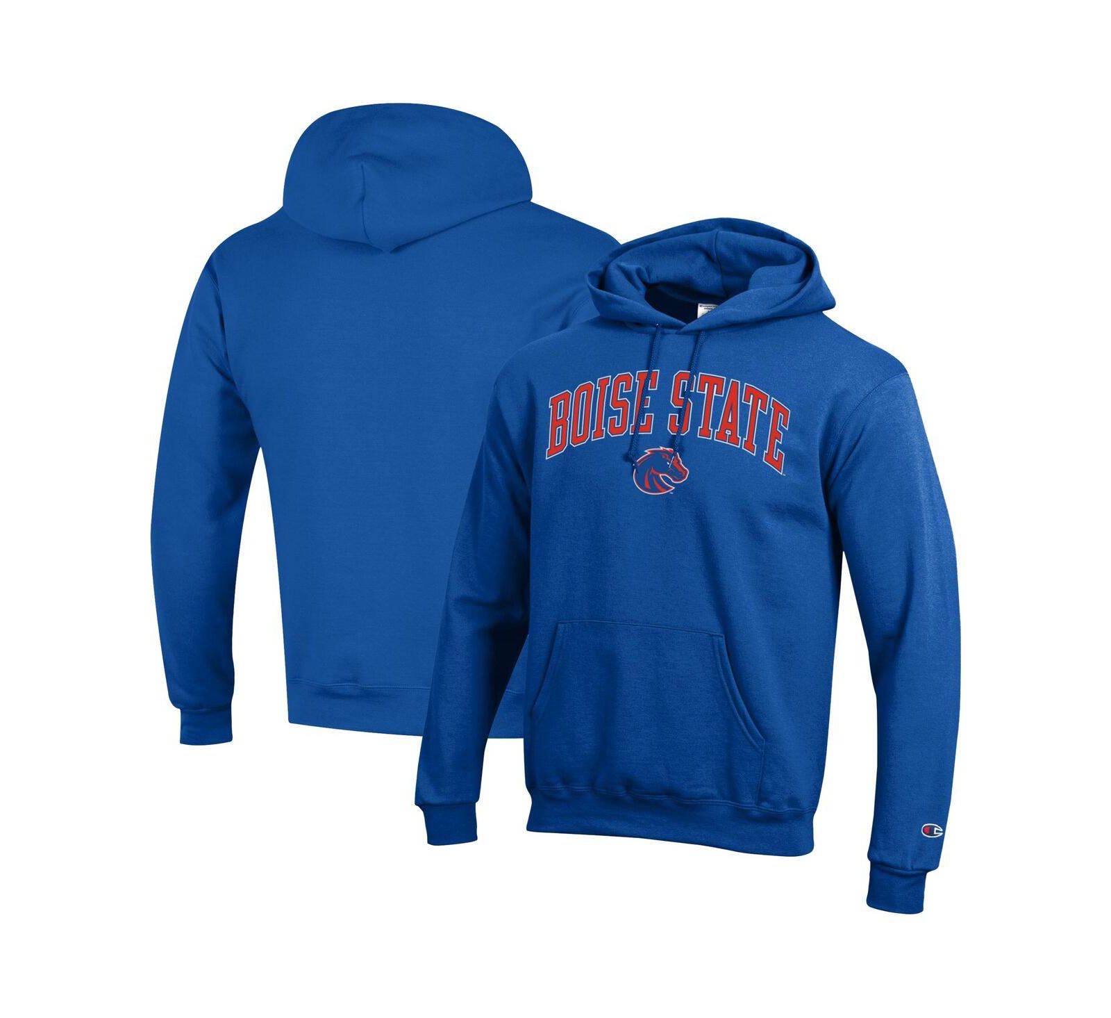 Champion Мужское худи Fleece Pullover с логотипом Boise State Broncos, королевский синий