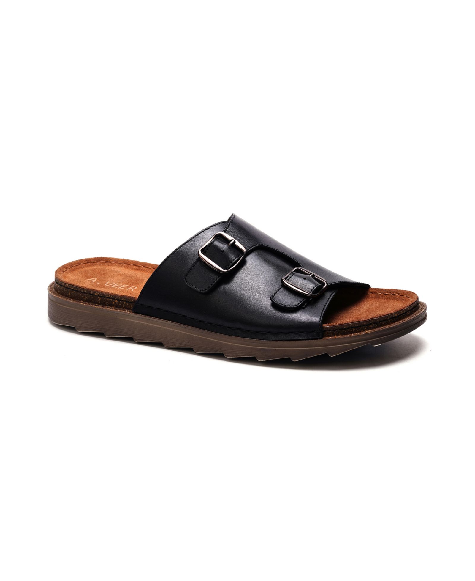 A. Veer Men's Havana Double Strap Sandals