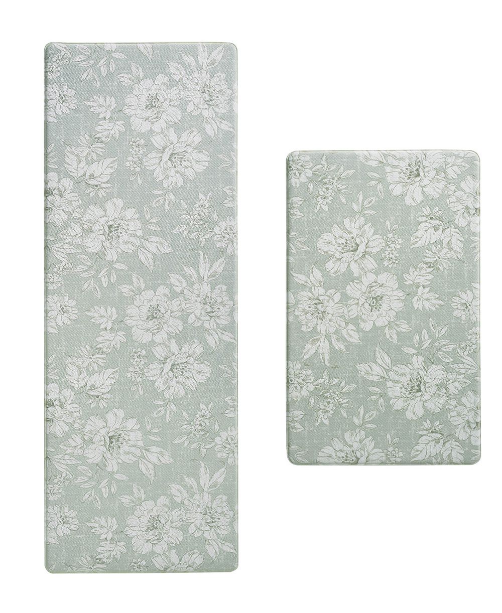 Laura Ashley Iris Anti-Fatigue 2-Pc. Wellness Mats