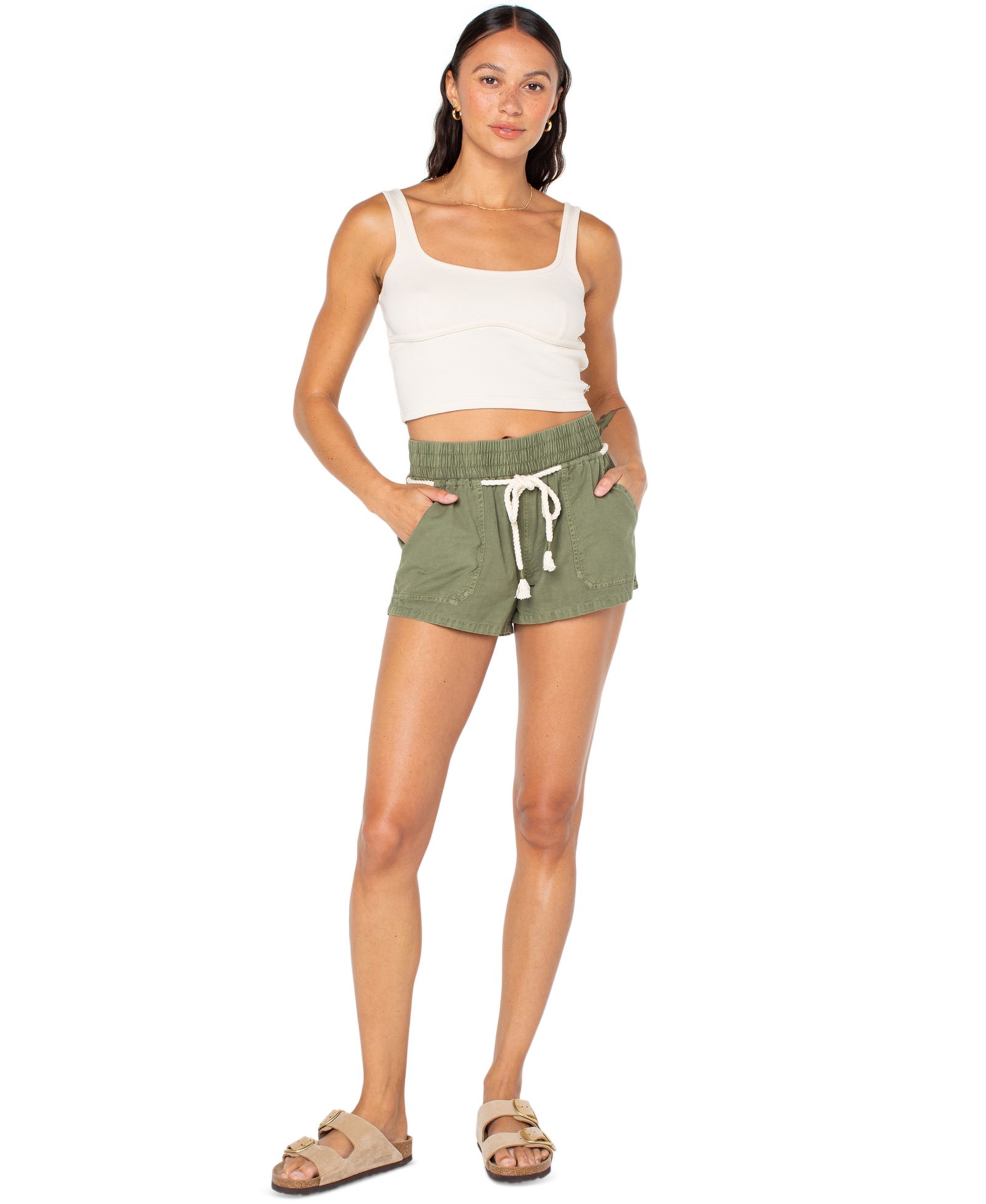 Roxy Women's Paddle On Drawstring-Waist Shorts