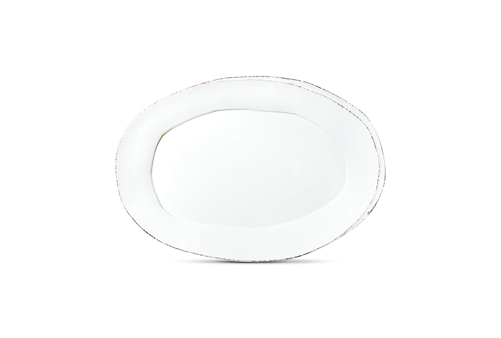 VIETRI Блюдо овальное малое White Lastra Collection