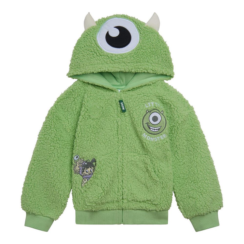 Monsters Inc. Флисовый худи на молнии для косплея малышей мальчиков