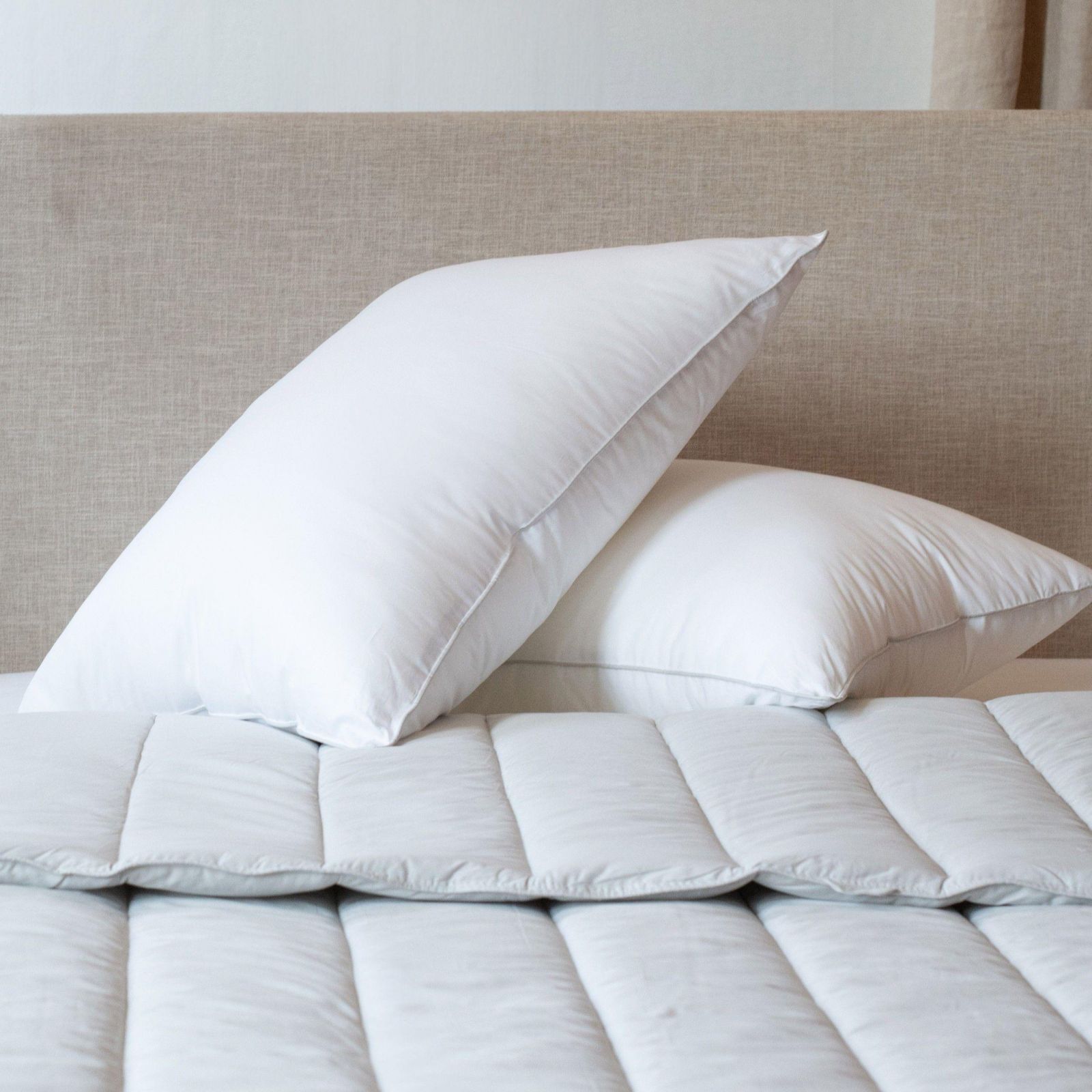 Bokser Home 2 Pack Firm Down Alternative Bed Pillow - Standard/Queen
