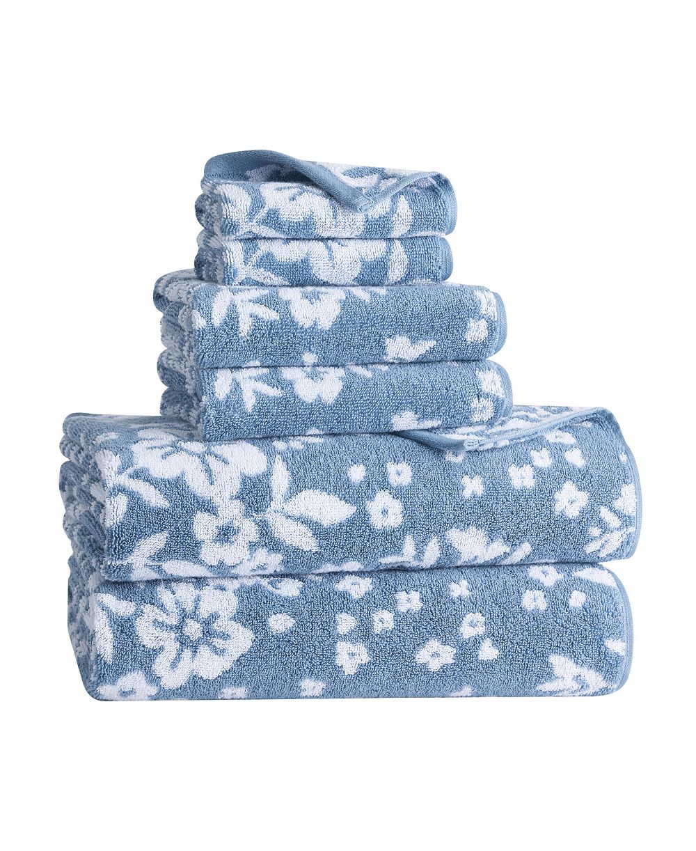 Lucky Brand Folk Floral Cotton 6-Pc. Bath Towel Set