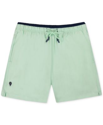 Sunset x Vine Men's Solid Woven Swim Trunks