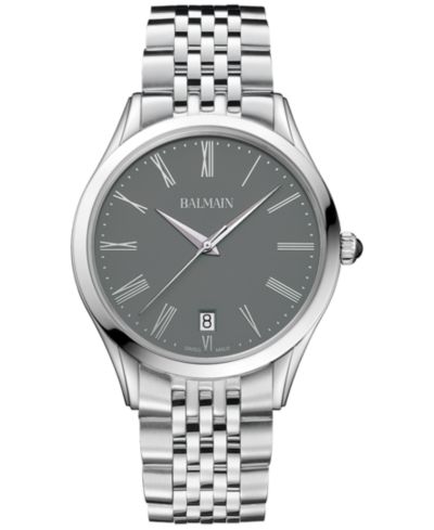 Мужские классические швейцарские часы Balmain из нержавеющей стали 41mm