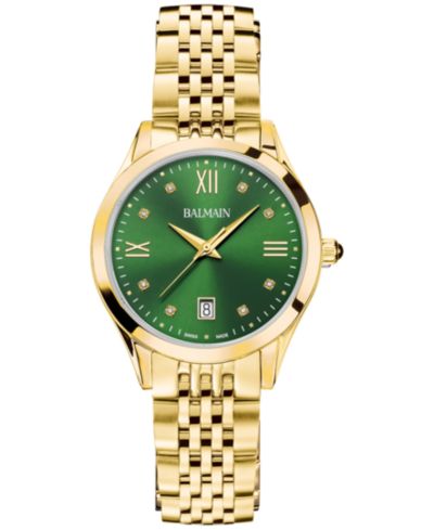Женские наручные часы Balmain Swiss Classic R с бриллиантовым акцентом, 34mm