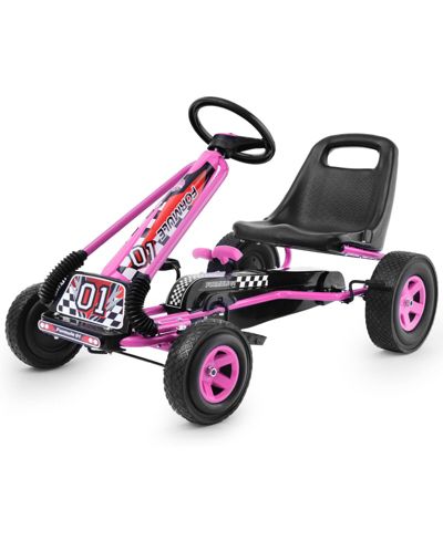 Mecale Go-Kart Racer Pedal-Powered Ride-On Toy, Ages 3+