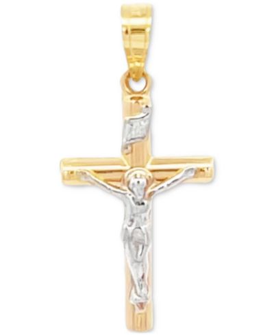 Подвеска-крестик Small Crucifix Pendant in 14k Gold