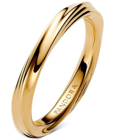 Кольцо Pandora Twisted, позолота 14K
