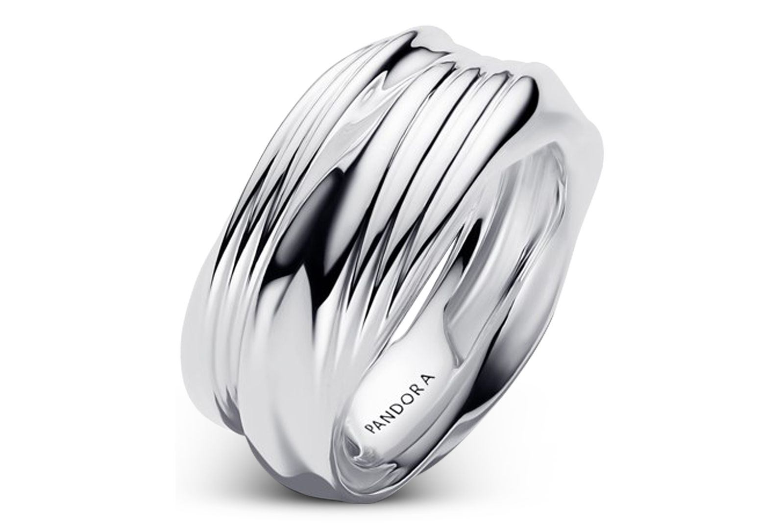 Кольцо Pandora Twisted Double Stackable