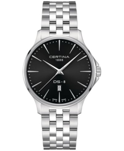 Мужские часы Certina Swiss DS-8 Stainless Steel Bracelet 40mm