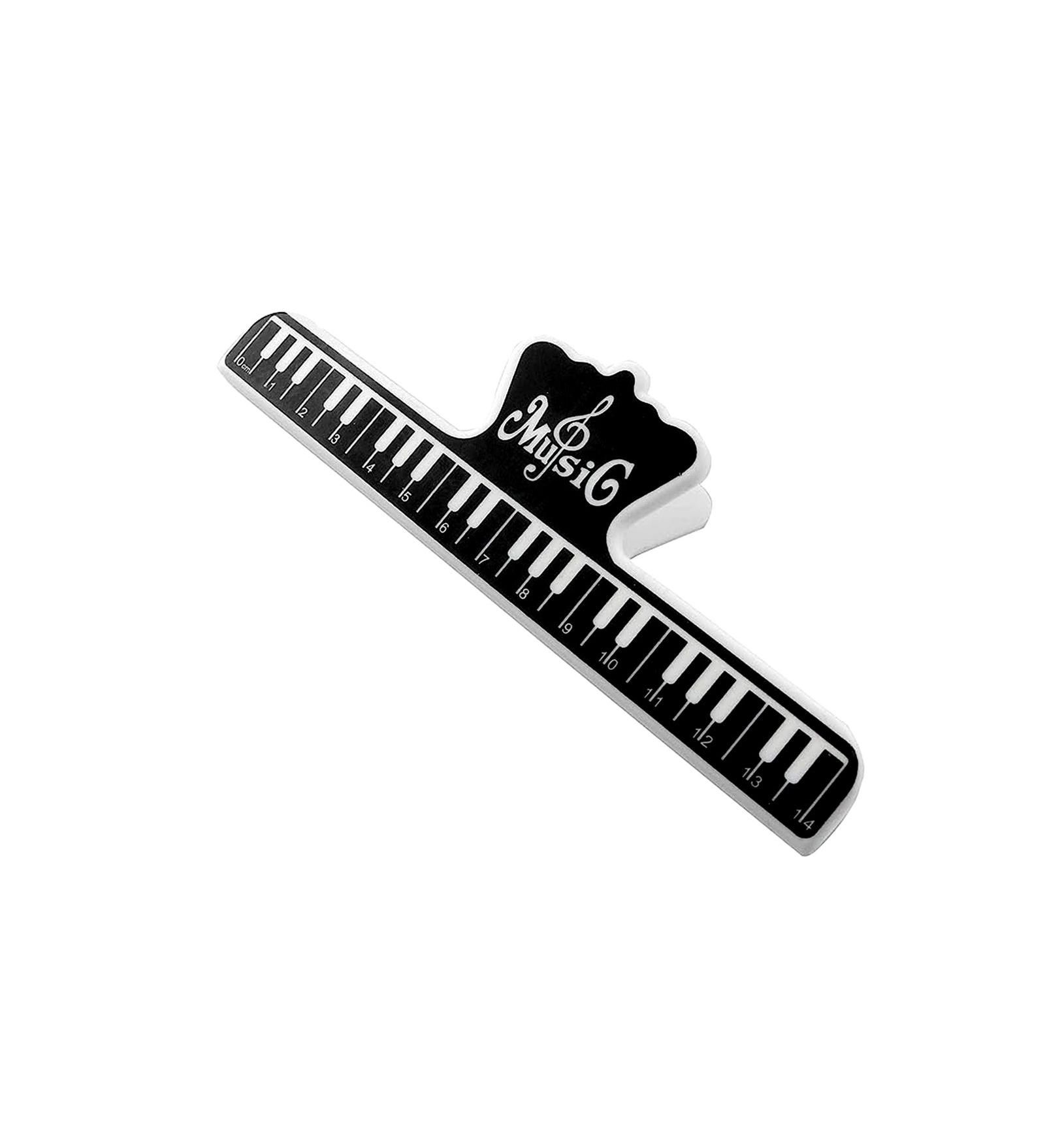 5 Core Music Sheet Page Holder Clip Black Durable Plastic Music Score Fixed Clips